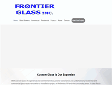 Tablet Screenshot of frontierglassinc.com